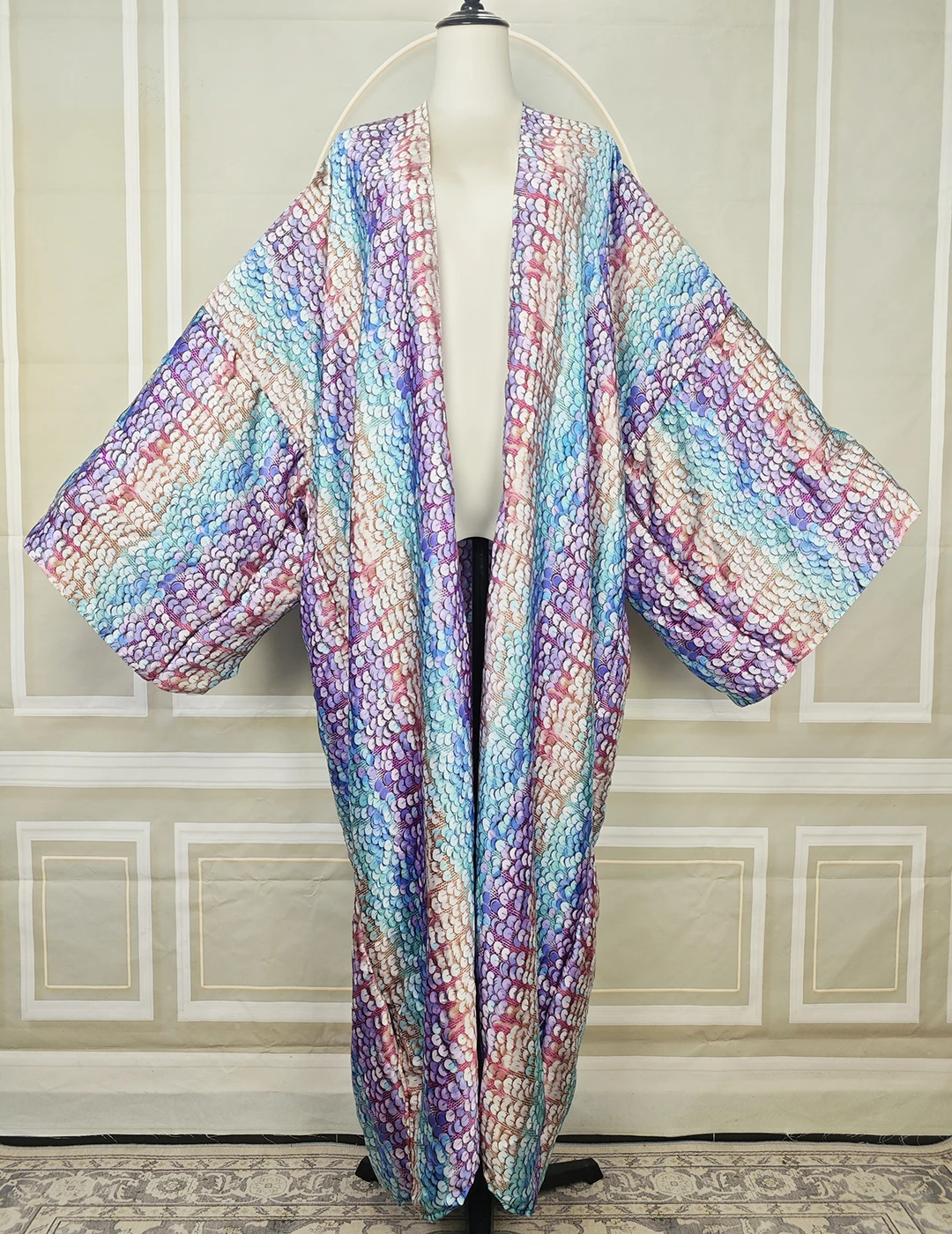 

Summer Beach Wear Loose Cardigans Oversize Muslim Women Ramadan Kimonos Sexy Lady Swimwear Cover Up For Holiday