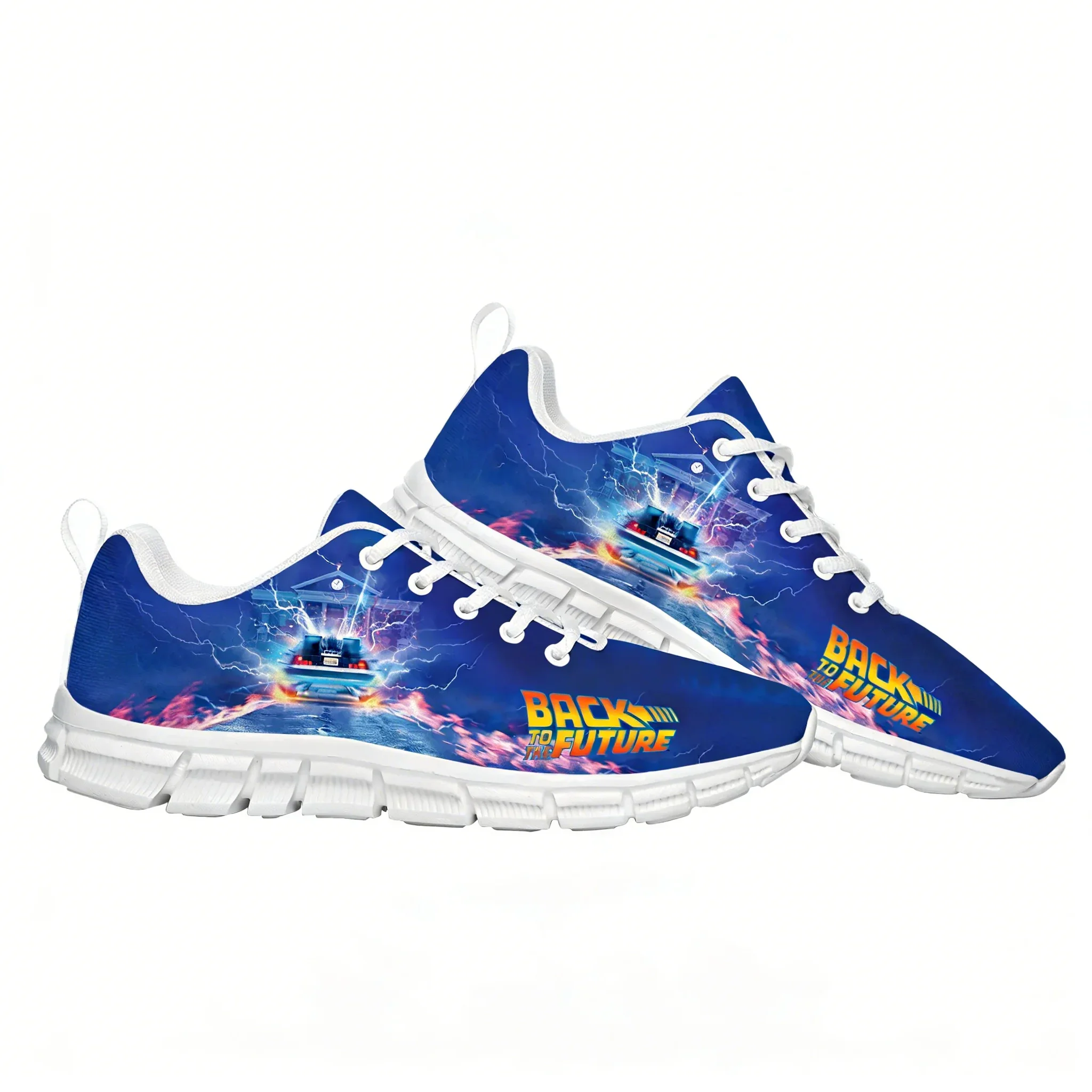 

Кроссовки Back to the Future для мужчин, женщин и подростков, спортивная обувь на заказ, высококачественная модная повседневная обувь с принтом, индивидуальный дизайн.