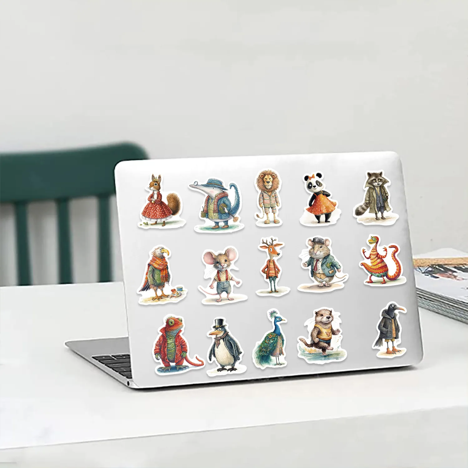 Cute Animal Stickers 50PCS Anthropomorphic animal stickers for Water Bottle, Phone,Laptop, Skateboard