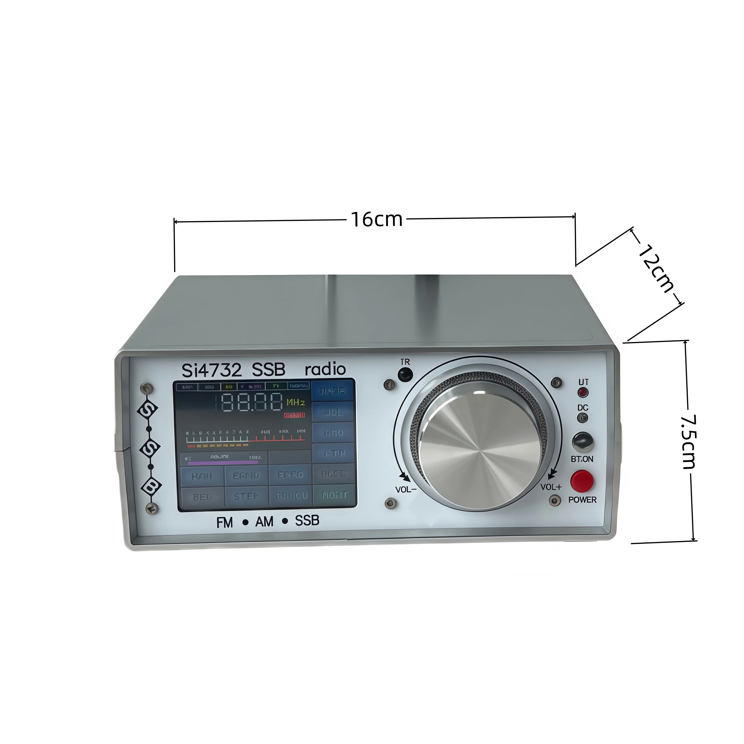 SI4732 Full-Band Stereo Radio, ATS25 Desktop FM/AM Radio & SSB Radio Wave Receiver, Supporting Bluetooth Transmission