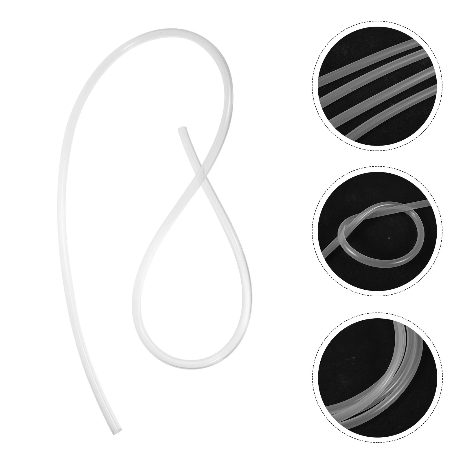 

4Pcs Silicone Tube for Water Bottle Pump Drain Hose Wear Resistant Soft Bendable Automatic Electric Dispenser Tubing