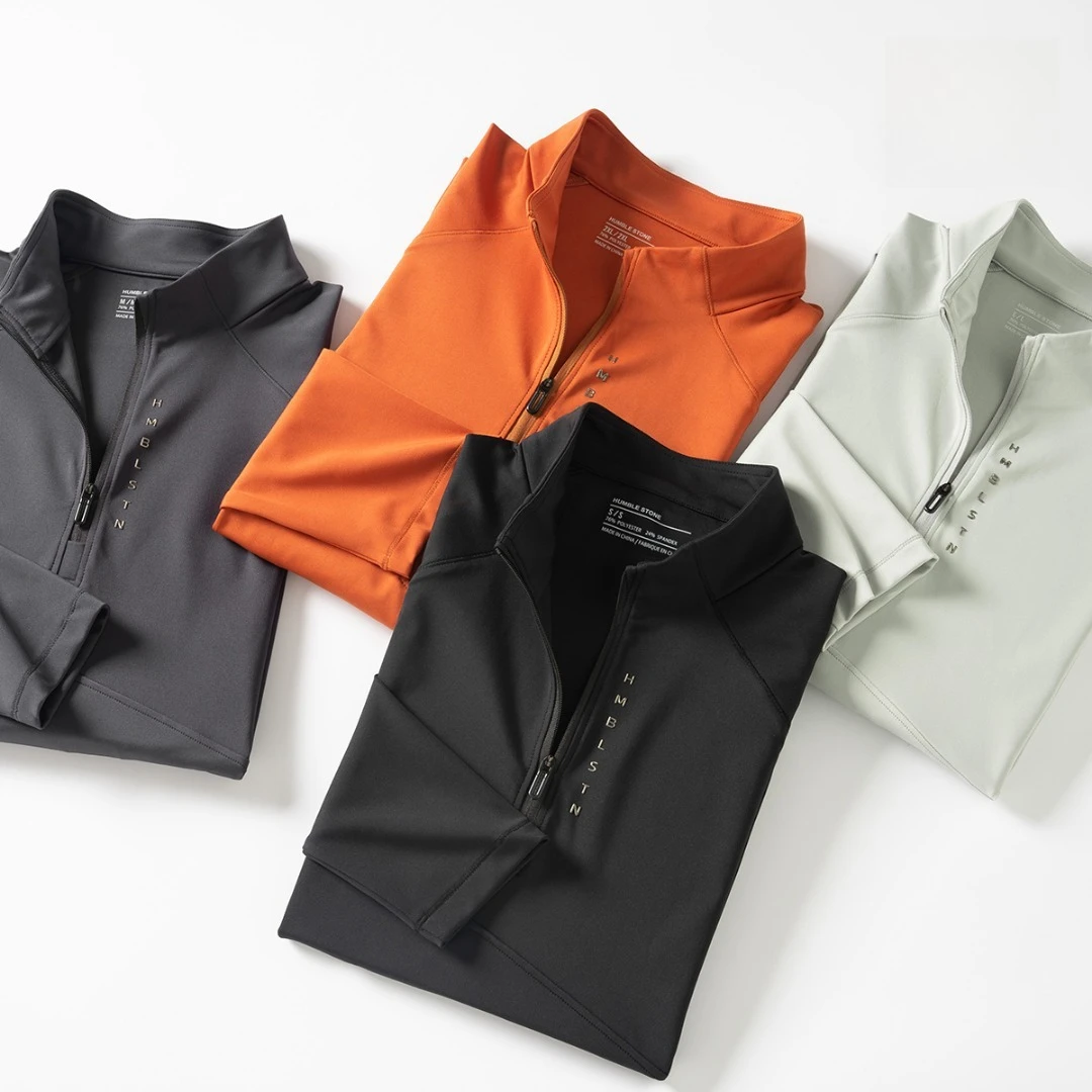 

Весенняя быстросохнущая и высокоэластичная уличная футболка с длинными рукавами для мужчин с дышащими лазерной перфорированной подмышкой