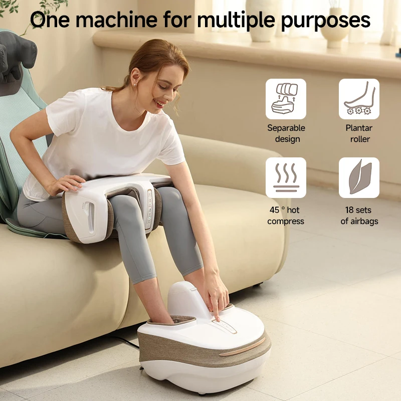 Innovative 2-in-1 Detachable Foot Massager Machine Leg Knee Thigh Calf Arm Massager With Targeted Comfort