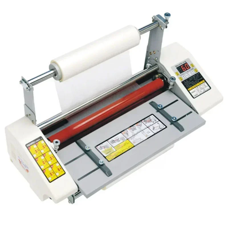 A3+ Paper Laminating Machine English Version Four Roller Cold Hot Laminator Rolling Machine film photo Laminating Machine