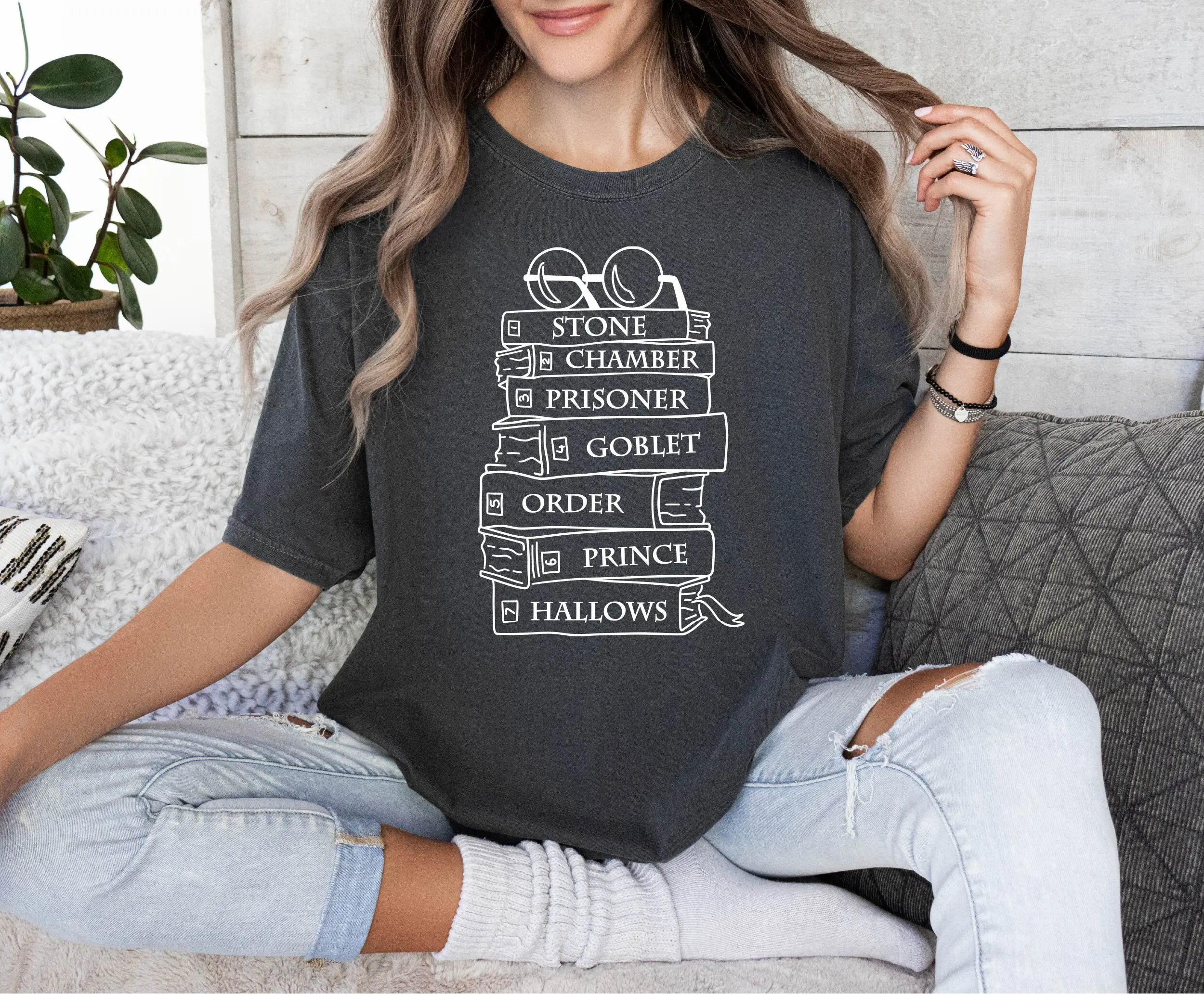 Comfort Colors Wizard Castle Book T Shirt Hp Pottery Bookish Reader Universal Studios For Family Bookworm s