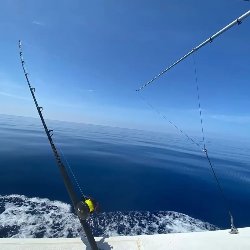 Varilla de pescar retráctil de fibra de carbono pura, Base de 15 de marzo, 1,5 ", con accesorios para Kayak