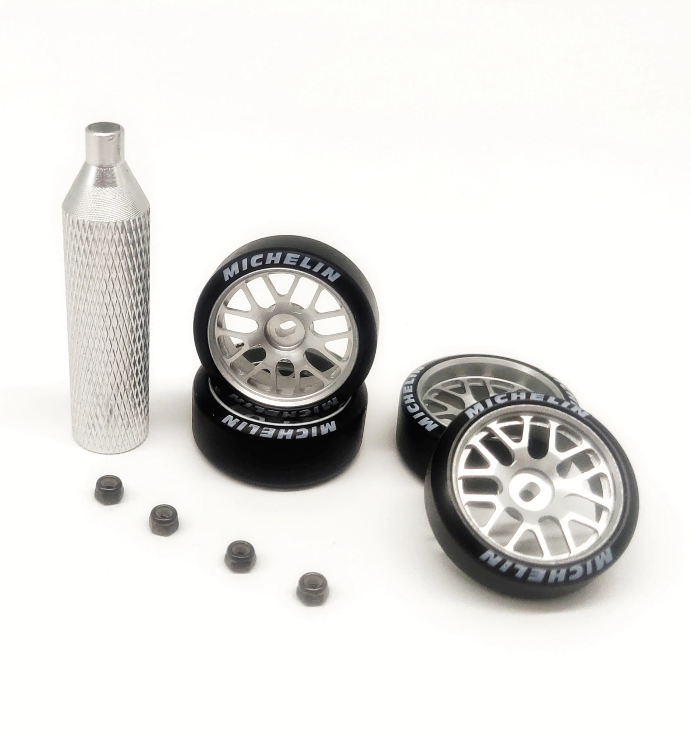 RC Drift 22MM Aluminum Wheel Hub with Logo Tires for 1/28 Wltoys RC Drift Car MINI-Z AWD MA020 MA030 FWD DRZ BZ GLA GLD HGD1