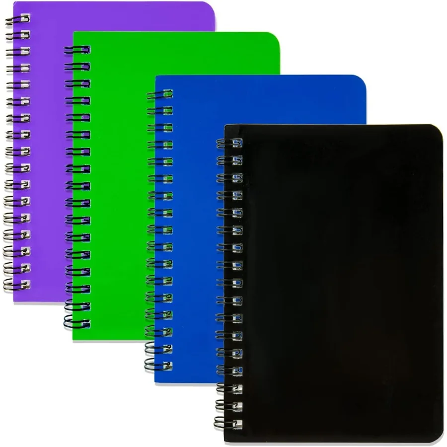 Spiral Notebook 4Pack Pot Notebook 4.2"x 6.1" Pot Notepad Small Notebook 4Pack Spiral Notebook