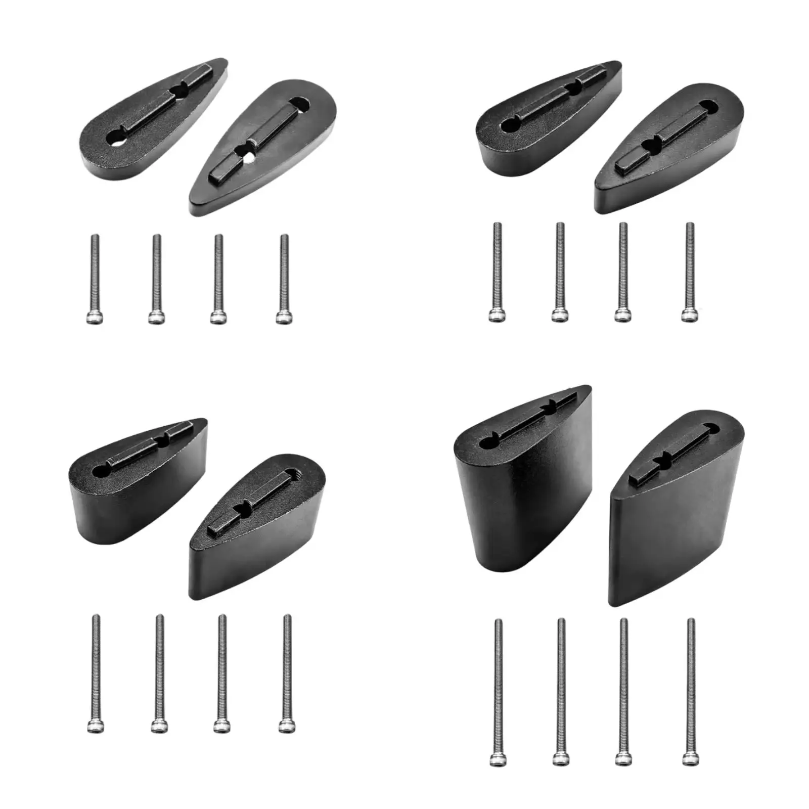 Carbon Fiber TT Bike Bar Shims Riser Spacers Accessory for Fine Tuning Improves Riding Posture Adjustable Wedge Sturdy 1 Pair
