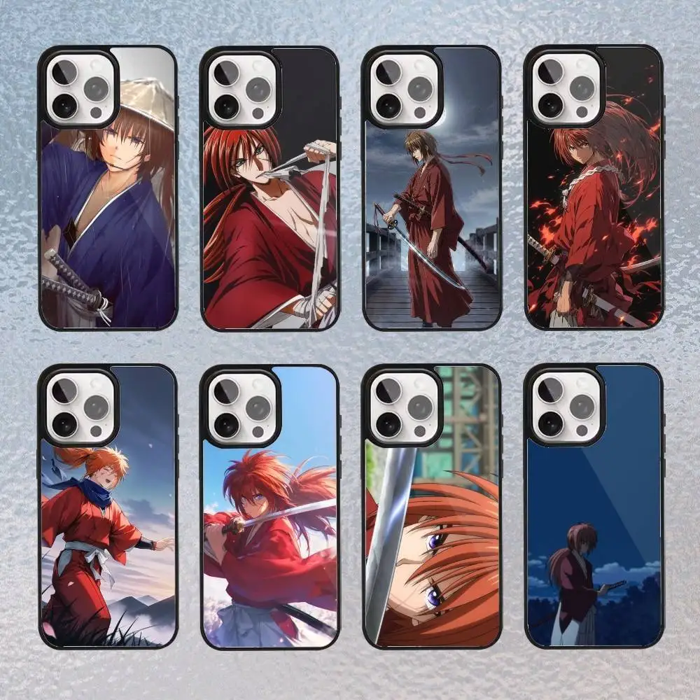 

Anime Rurouni K-Kenshin Phone Case for iPhone 17,16,15,14,13,12,11 Plus,Pro Max Magnetic Wireless Charging Cover