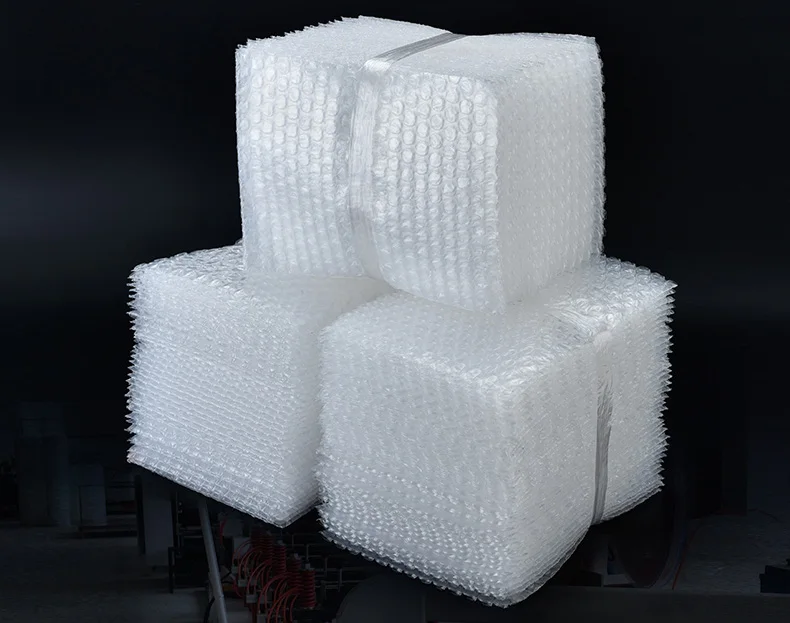 ホワイトバブルパッキングバッグ、プラスチックラップラップ封筒、耐衝撃性パッケージバッグ、ダブルフィルムバブルバッグ、20x30cm、100個