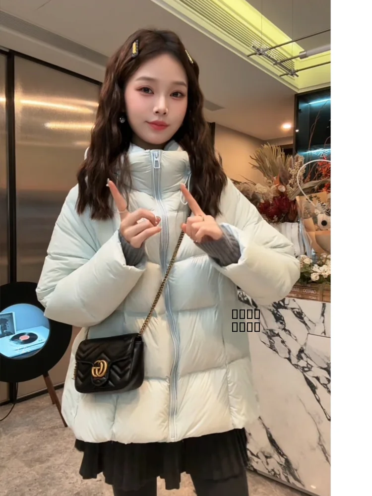 

Xuanxuanchen down Jaet Women's Thiened 90 Du down Coat Mid-Length Winter Warm Coat Detachable Hood European Sle