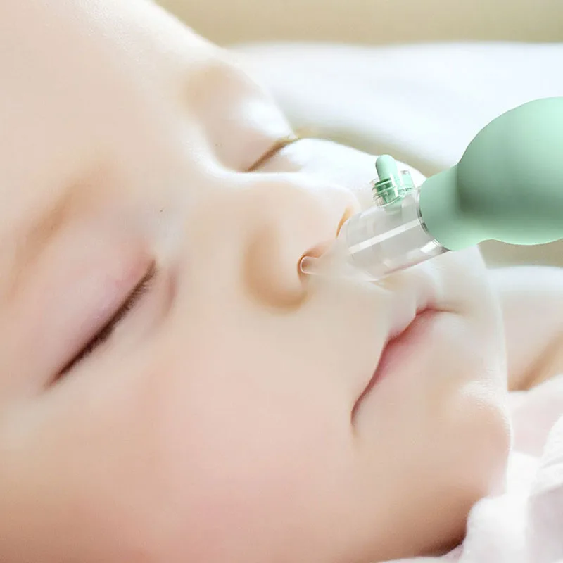 Soft Nasal Aspirator for Baby Anti-back Flow Nose Sucker New Born Vacuum Nose Cleaner Silicone Baby Safety Care Diagnostic-tool