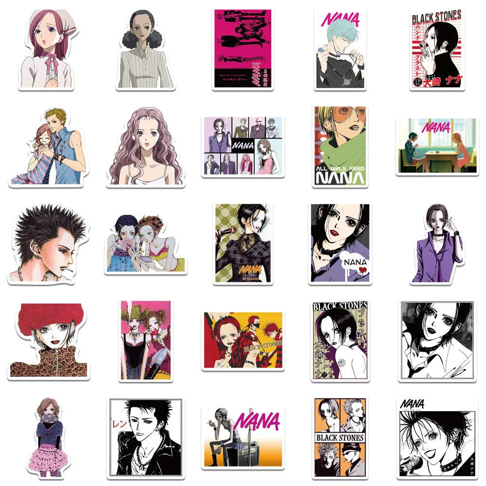 10/30/50PCS Classic Japanese Girl Anime NANA Sticker Personality Graffiti DIY Laptop Suitcase Water Cup Wholesale