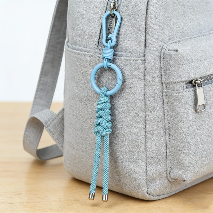 Handgefertigter Dopamin-Nylon-Schlüsselanhänger, Unisex-Handytasche, Schlüsselanhänger, tragbarer Schlüsselhalter, Geschenk für Paare und Freunde, Ornamente