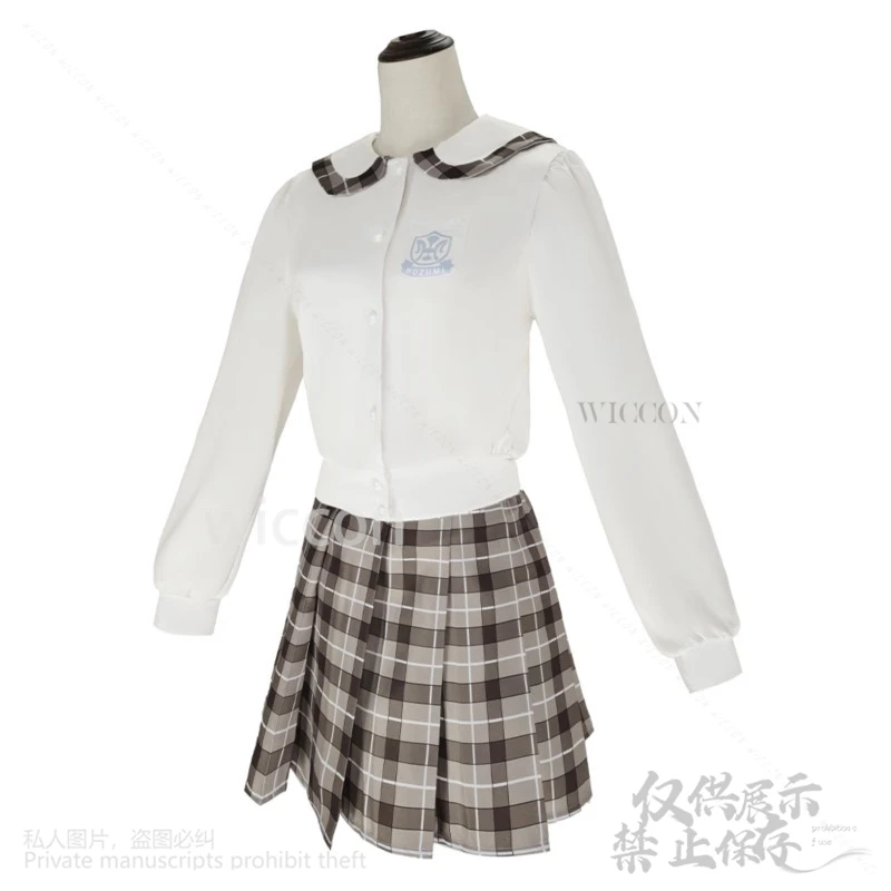 Anime Yosuga No Sora Cosplay Kasugano Sora Costume Wig JK School Uniform Dress Lolita Woman Sexy Cute Halloween Customized Suit