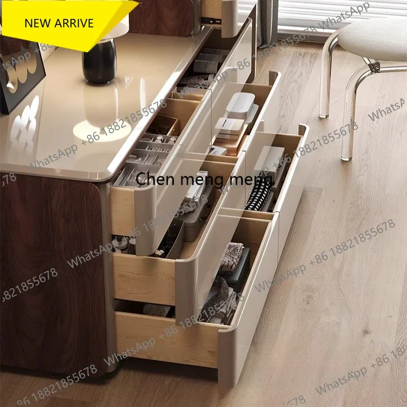 

Z183 Sideboard Living Room Cabinets White Vanity Chair Chests Modern Dresser Drawer With Mirror Bedroom Makeup Small Dresser Tab