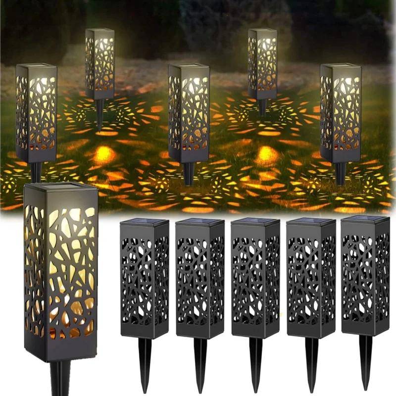 

Waterproof Solar Lawn Lights Decorative Cutout Pattern LED Garden Lights Auto On Off Sensor Outdoor Landscape Lighting Pathways