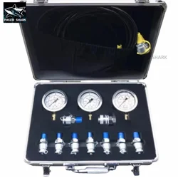 For Doosan Hydraulic Oil Pressure Gauge Test Komatsu Pressure Detector Precise Hitachi Hydraulic Pressure Measuring Box Excavato