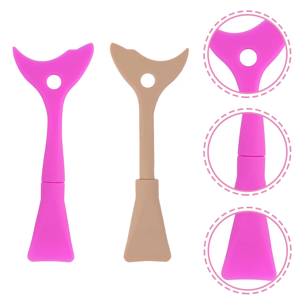 2 قطعة أداة درع الماسكارا قابلة لإعادة الاستخدام فاصل الرموش قضيب لتحديد العيون الدقيق مقاوم للتلطخ ماكياج العين #3