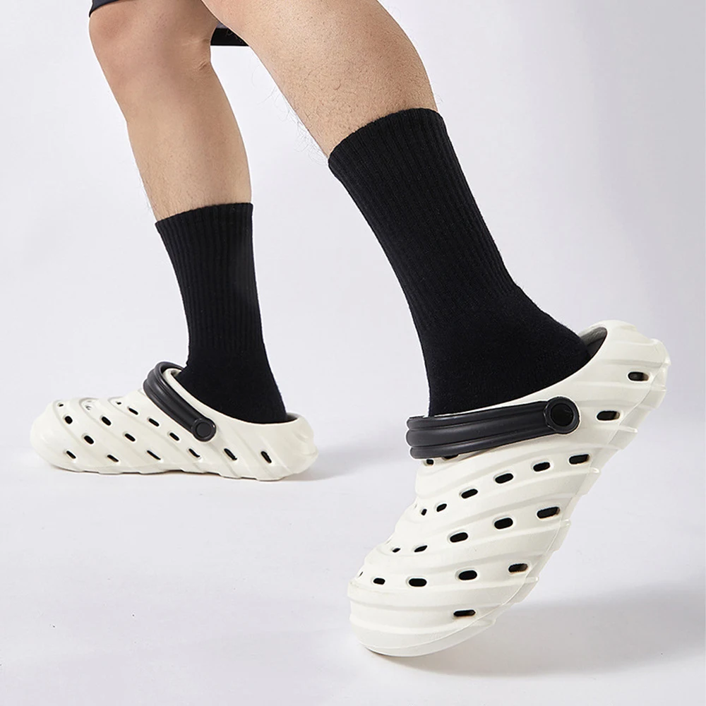 

ZHIDA Men's Platform Sandals Summer Thick Sole Clogs With Strap Man Comfortable Chunky Slippers EVA Beach Shoes Outdoor Slides