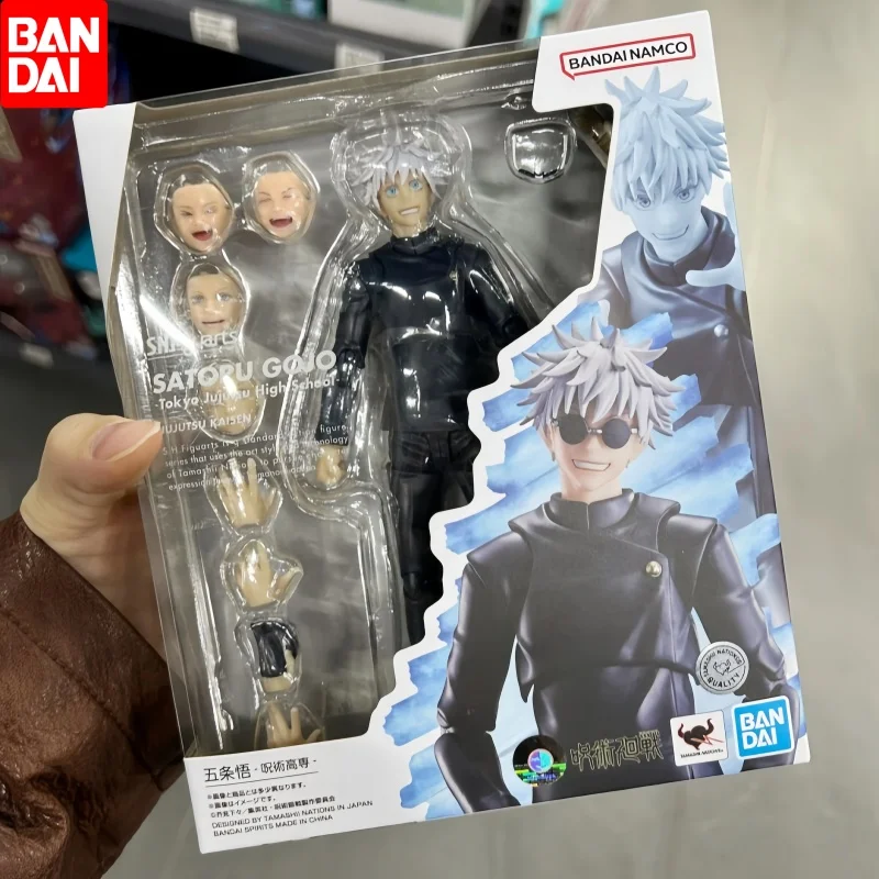 Bandai S.H.Figuarts Shf Satoru Gojo Tokyo Jujutsu High School Model Kit Anime Action Fighter Finished Model Gift Toys