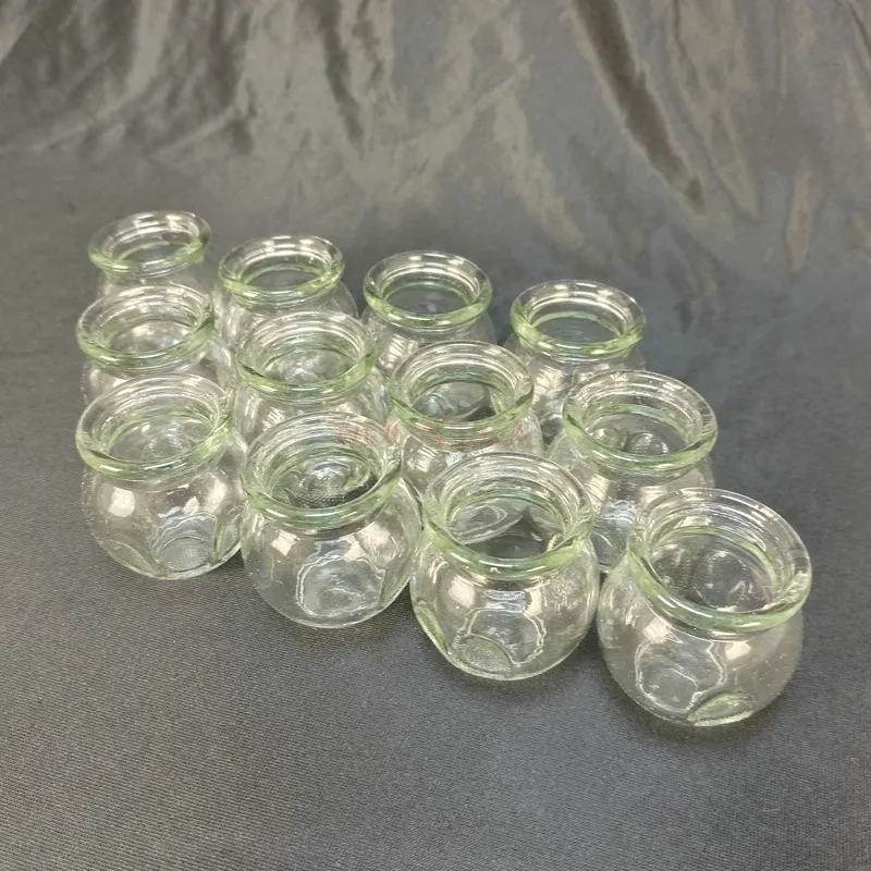 12pcs Chinese medicine special tank thickened cupping device beauty salon set vacuum cupping home tank Cupping glass