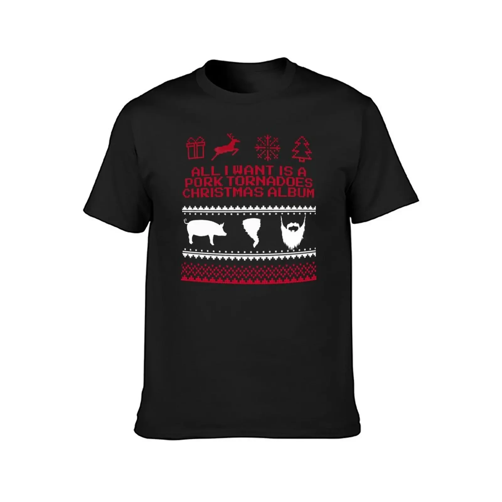 Pork Tornadoes Christmas Sweater T-Shirt graphic tee shirt graphic t shirts anime Short sleeve tee Short sleeve tee men