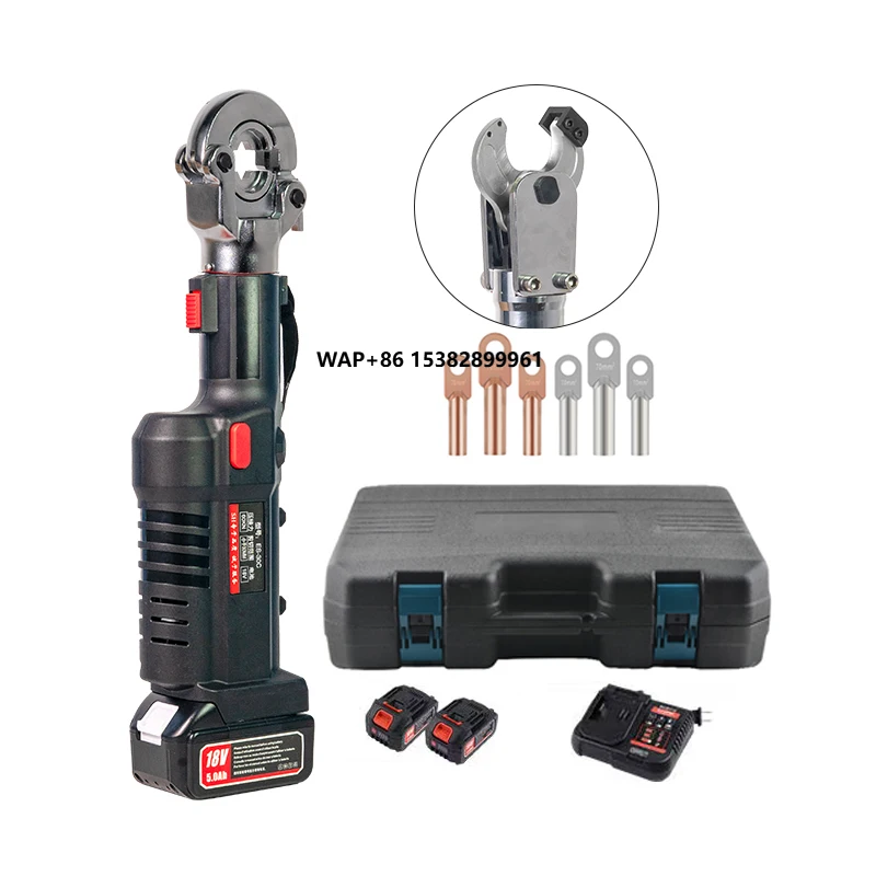 

ES-300/30C 60KN Electric Hydraulic Tool Kit Dual-Head All-in-One Crimping and Cutting Kit for Copper Aluminum Lugs up to 300mm²