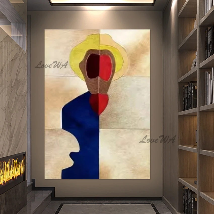 

Абстрактные художественные картины на холсте, безрамные, акриловые украшения, настенная картина для ресторана, новый дизайн большого размера, современное произведение искусства