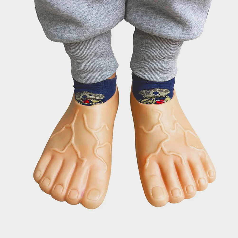Giant Shoe Covers Halloween Slippers Large Feet Props Apparel Aldult Bare Plastic Masquerade Parties Miss