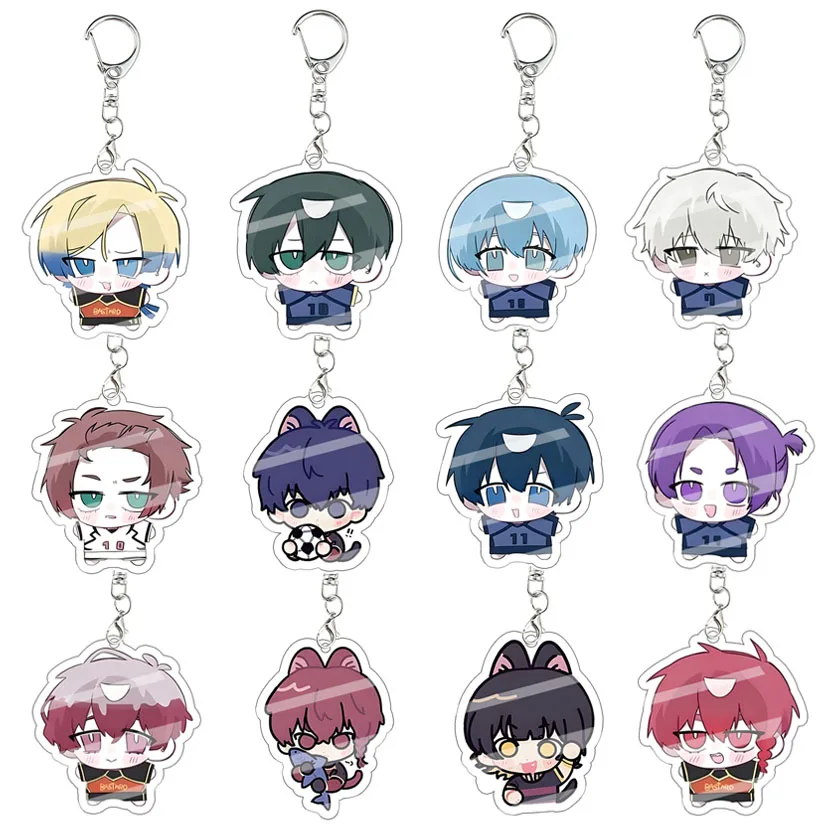 For Blue Lock Kaiser Acrylic Key Chain Decoration Accessories Pendant Key Ring Characters Girl Bag Birthday Gift First Choice