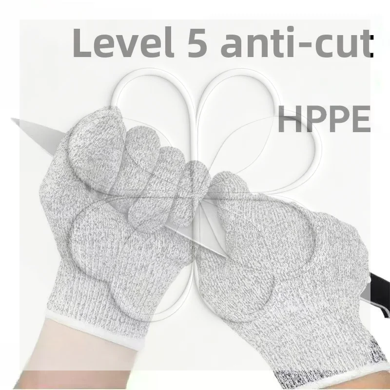 High Strength Anti Cut Resistant Gloves 1 Pair Safety Work Gloves for Kitchen Gardening Woodworking DIY
