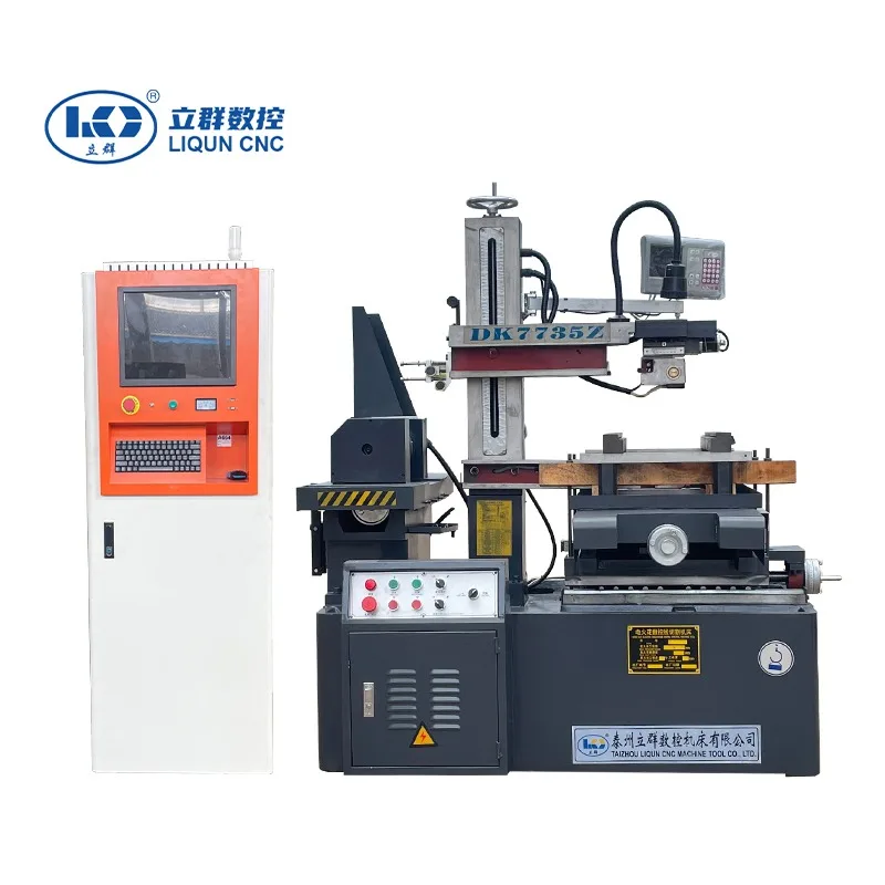 Popular DK7735 Single Cut CNC Wire Cutting EDM Machine High Speed CNC EDM Wire Machine