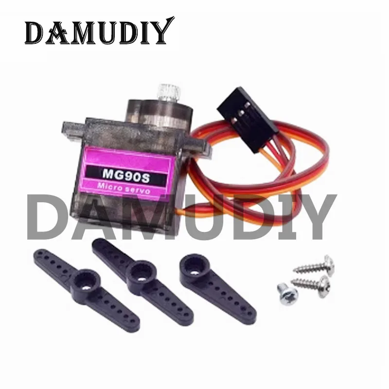 1-10PCS MG90S Micro Servo Motor Metal Gear Analog RC Servomotor 180 360 Degree  For Mini Car Airplane Helicopter Arduino Robot