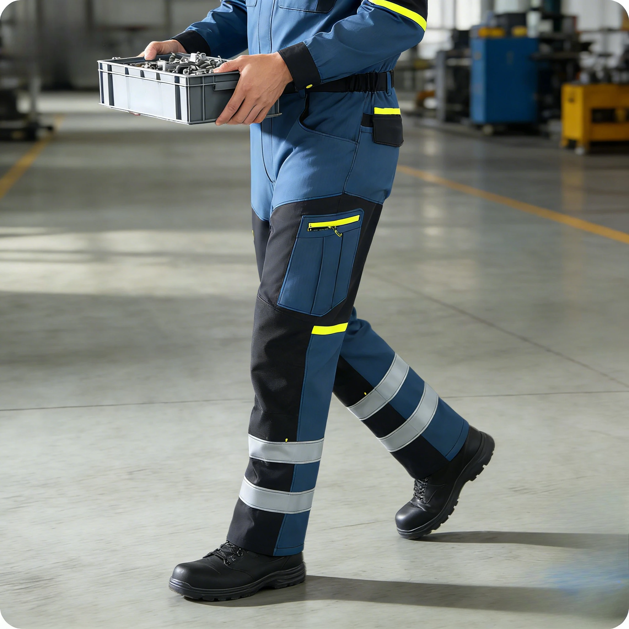 

Многофункциональные рабочие брюки с множеством карманов, устойчивые к разрывам, для мастерских, заводов, строительных площадок и промышленных работ.