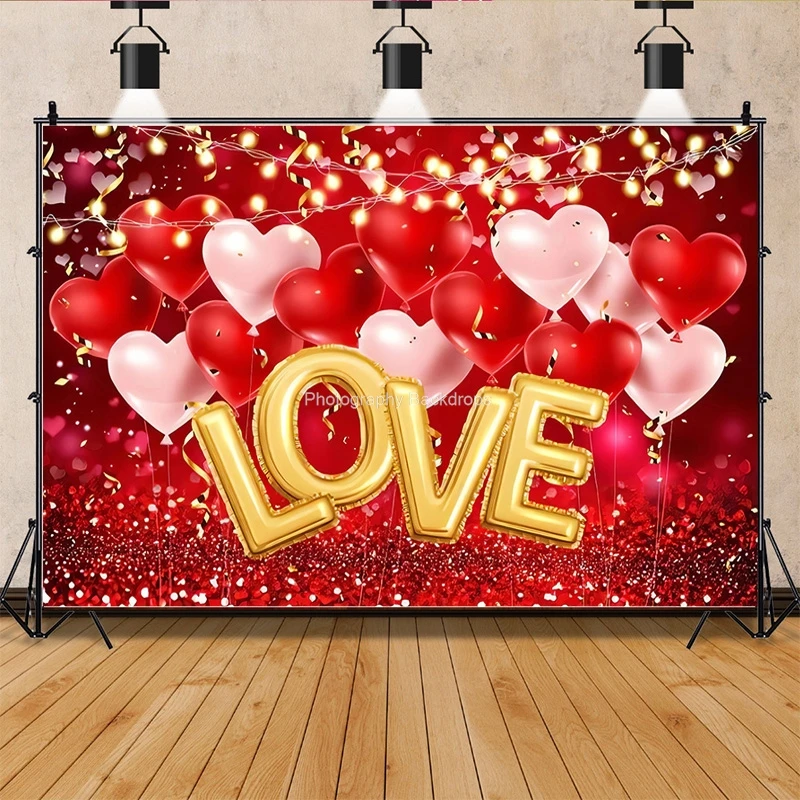 

ZHISUXI Art Fabric Valentine's Day Photography Backdrops Wooden Board Flower Backgrounds Birthday Decor Photo Backdrop MZ-01