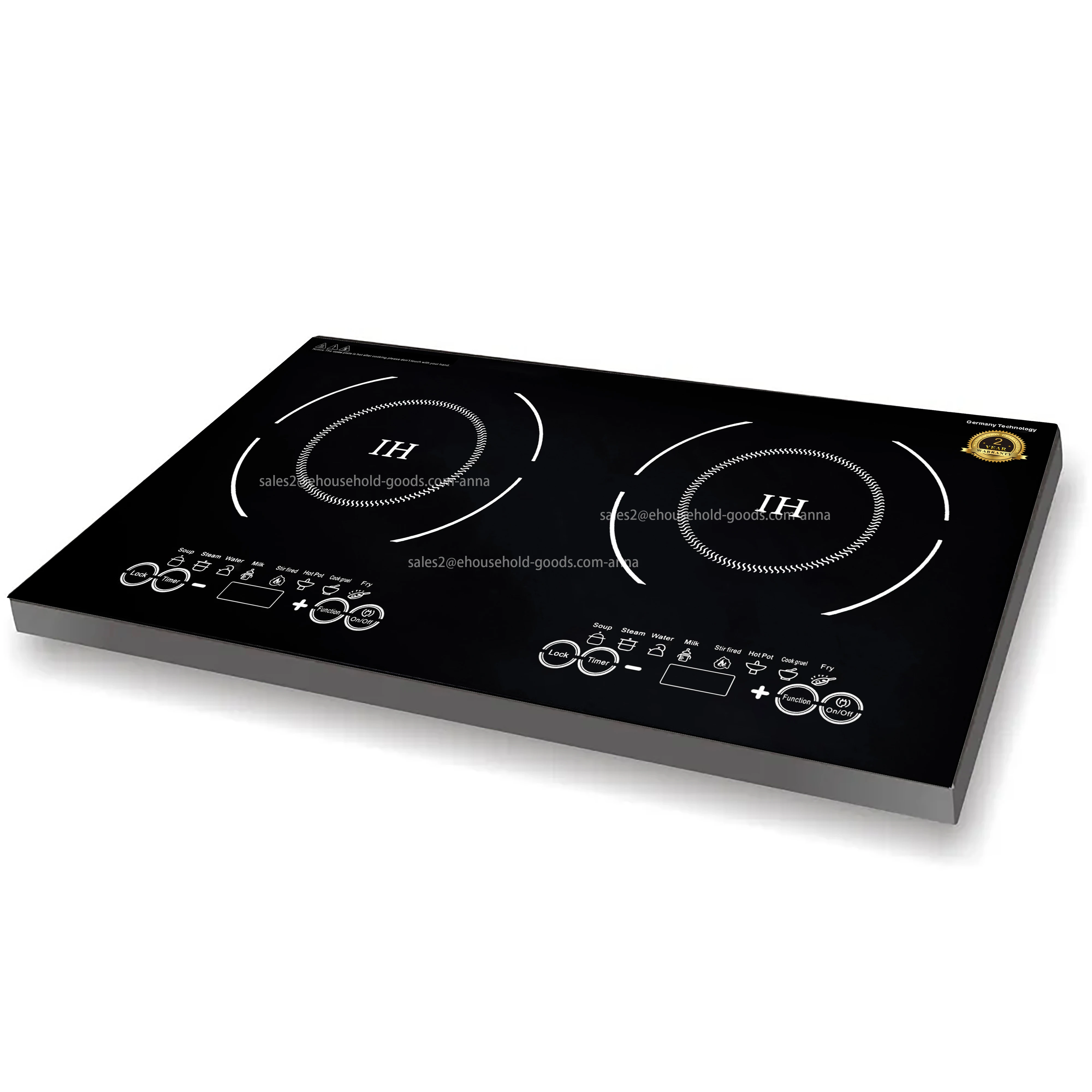 

Customized 4000W Induction Plate Built-in Cooktop 2 Electric Stove Induction Hob Double Induction Cooker