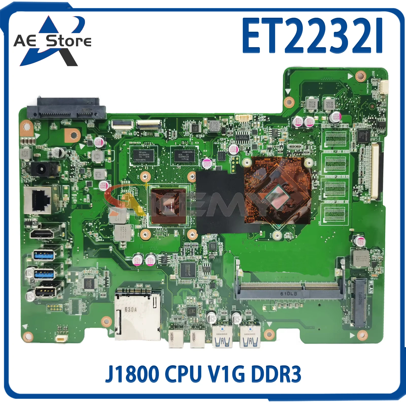 

AE ET2232I Mainboard For Asus ET2232I Motherboard with J1800 CPU V1G DDR3 Fully Tested OK