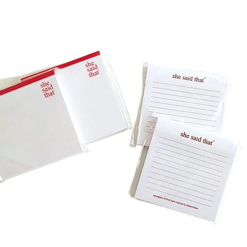 1pcs Simple Solid Color Line Sticky Notes Large Capacity Daily Message Sticky Notebooks Multi-function Memo Pad