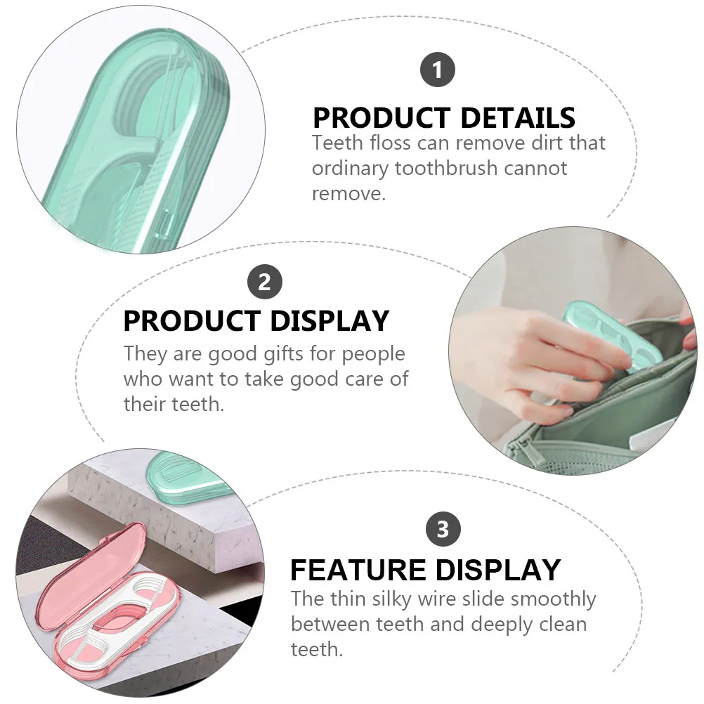 Tooth Picks Professional Clean Flosser Flossing Dental Portable Toothpicks Daily Use for Oral Health Tool