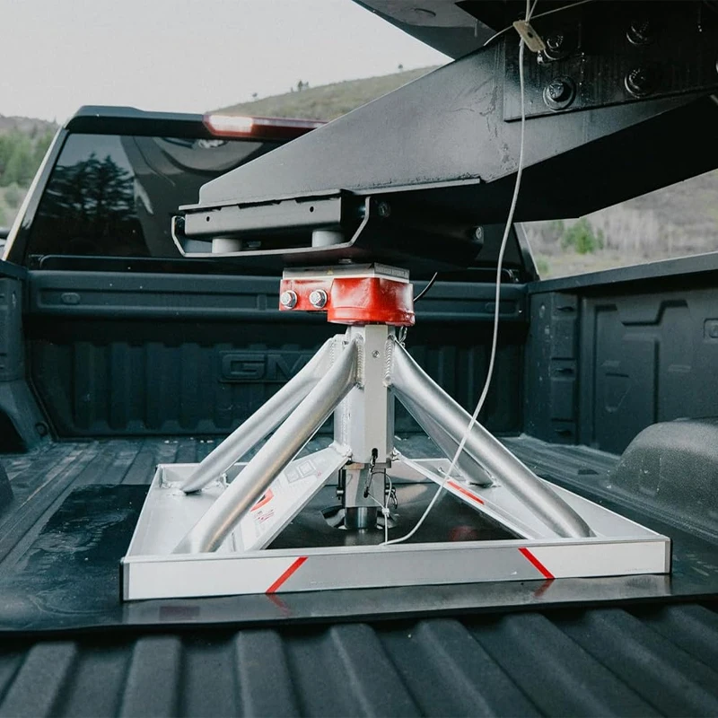 مجموعة وصلة تثبيت السكك الحديدية من AMBITION، قاعدة طويلة بطول 11-1/2 بوصة | العجلة الخامسة الأسود السكك الحديدية تصاعد RV Camper Goosencustom #6