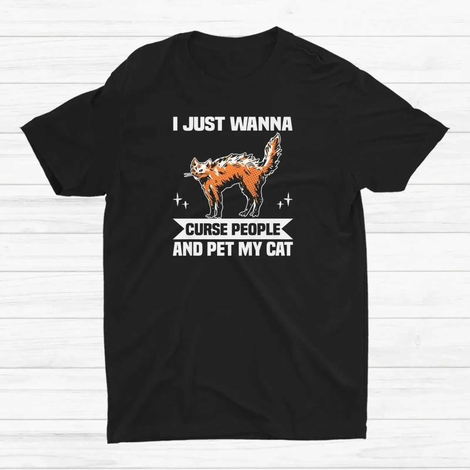 I Just Wann Curse People Halloween Witch Witchcraft T shirt Size S 5XL vintage Washed Comfortable Soft Casual
