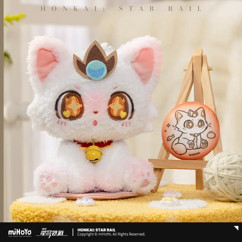 mihoyo-honkai-officiel-star-rail-li-hua-cat-jouet-assis-sur-les-epaules-poupee-douce-pour-ornement-de-bureau-poupee-en-peluche-anime-de-15cm