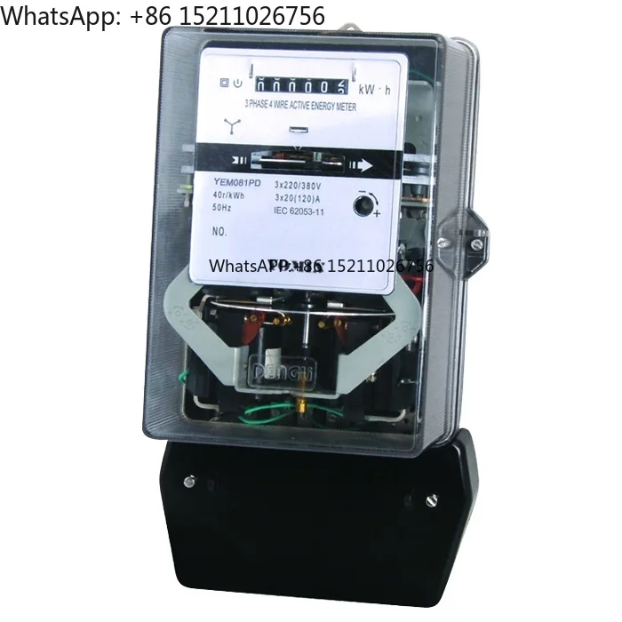 

Analog Only Front Board Installed PC Cover Active Electric Digital Power Meter Electricity Three Phase Energy Meter