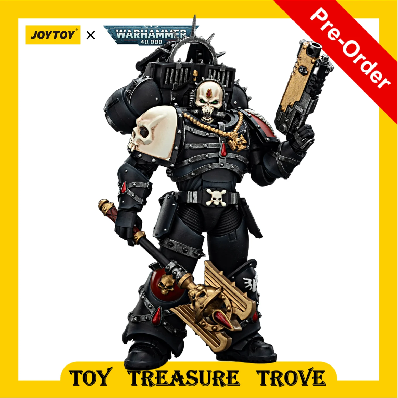 

[PRE ORDER] JOYTOY Warhammer 40k 1/18 Action Figures Blood Angels Lemartes With Jump Pack,Blood Crozius and Absolver Bolt Pistol