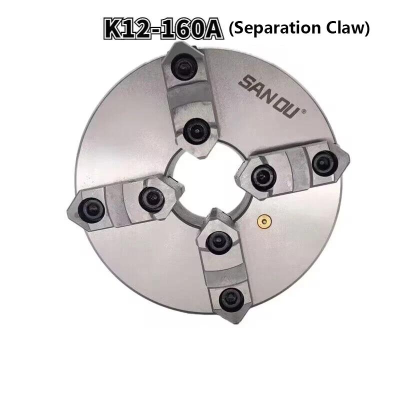 SAN OU K12-160A(Separation Claw) High Accuracy 4-jaw self-centering chuck For Mechanical Lathe For Drilling Milling Machine