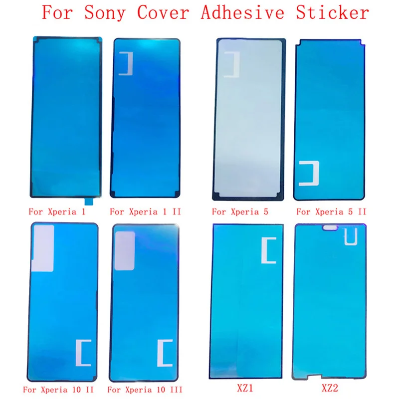 2Pcs Battery Cover Adhesive Sticker Glue For Sony Xperia 1 1 II 5 II 10 II 10 III XZ1 XZ2 XZ3 Adhesive Sticker Parts