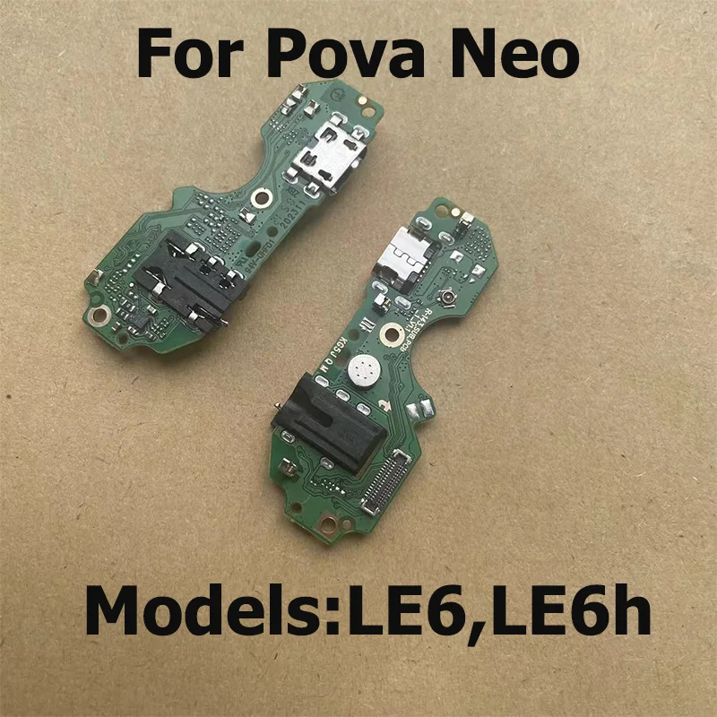 New For Tecno Pova 2 3 LD7 LE7 LF7n USB Charging Charger Dock Port Board Flex Cable For Pova Neo 2 3