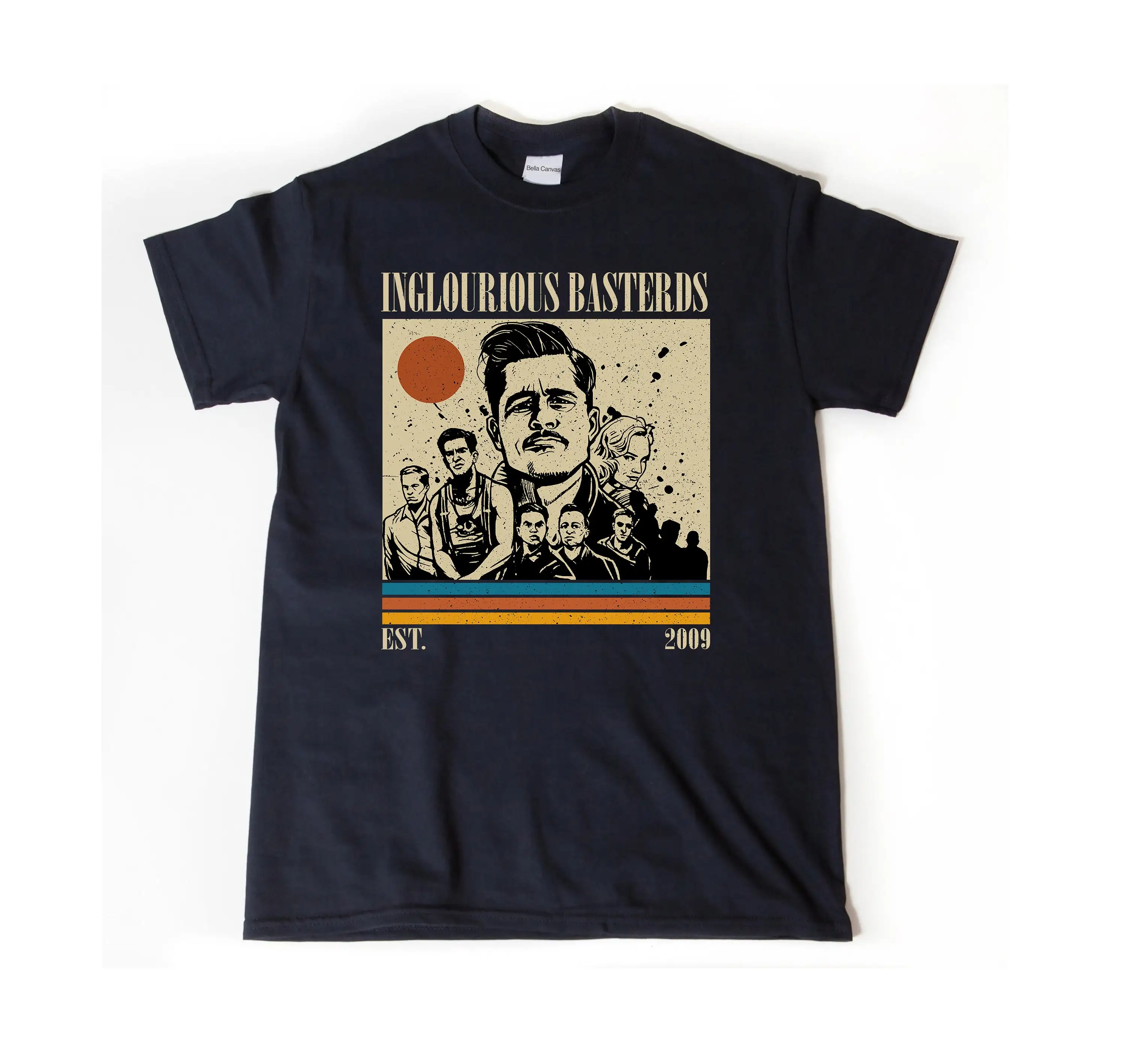 Inglourious Basterds T Shirt Movie Vintage Midcentury Retro MinimalisT